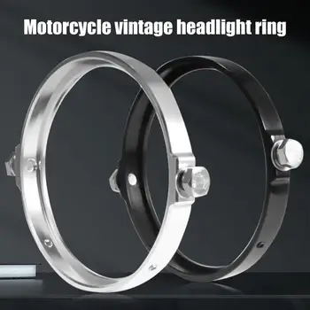 Кольца для отделки фар мотоциклов, Универсальный велосипед, круглый кронштейн фары, передний фонарь для скутера, Декоративное кольцо с френчем для мотоцикла