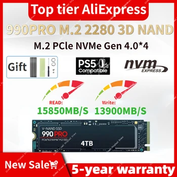 Фирменный Оригинал M2 2280 SAM SSD 1 ТБ 1080PRO 990 PRO SSD 4 ТБ 2 ТБ Внутренний твердотельный диск PCIe Gen 4,0x4 NVMe для PS5/ПК/Ноутбука