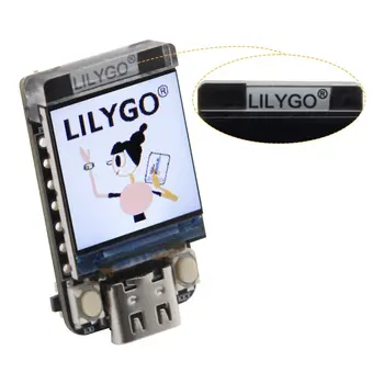 LILYGO T-QT V1.1 ESP32-S3 GC9107 0,85 Дюймовый ЖК-дисплей Плата разработки модуля WIFI Bluetooth Полноцветный IPS 128*128 Экран