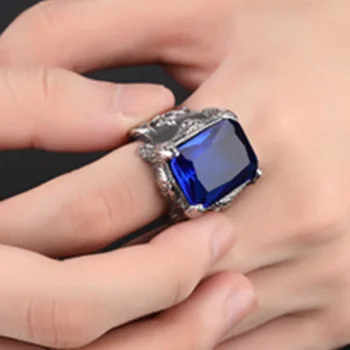 Инкрустированное кольцо с бриллиантом, европейский и американский винтажный сплав, топор, украшения для рук с драгоценными камнями