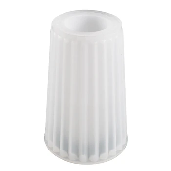 Силиконовая форма в полоску, увеличенная трехмерная ваза, держатель для ручек, силиконовая форма, формы из эпоксидной смолы 