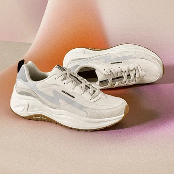 Женская спортивная обувь Skechers D'LITES WAVE, модные массивные кроссовки, легкие и мягкие, нескользящие и износостойкие.