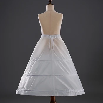 Пышная юбка для девочек, поддерживающая юбку Юбка в стиле Лолиты, свадебное платье в цветочек для девочек, нижняя юбка для выступлений с тремя петлями