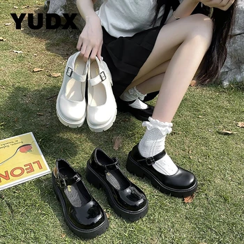Женский костюм в японском стиле JK Mary Janes Lolita, Студенческие Дизайнерские туфли-лодочки для косплея на платформе, Обувь на толстом каблуке, Новинка 2023 года, женская одежда в готическом стиле