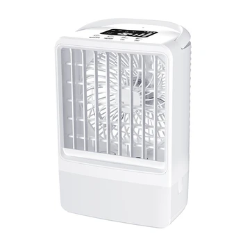 1 комплект Настольных Вентиляторов С Водяным Охлаждением USB-Вентилятор Кондиционирования Воздуха Холодильный Маленький Распылительный Немой Вентилятор Белого Цвета