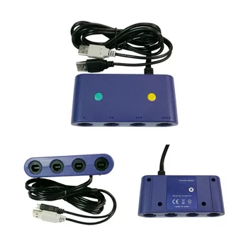 Конвертер адаптера игрового контроллера для NGC в для Wii для переключения на адаптер контроллера ПК с функцией Turbo и кнопкой Home