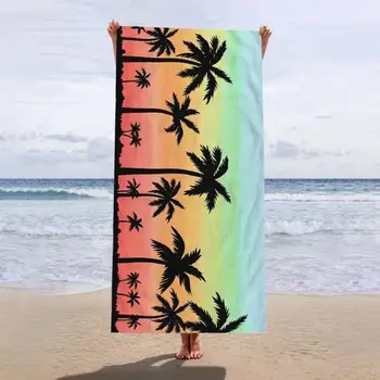 Привлекательное пляжное полотенце, защищающее от песка, прямоугольное Гавайское полотенце для вытирания бассейна