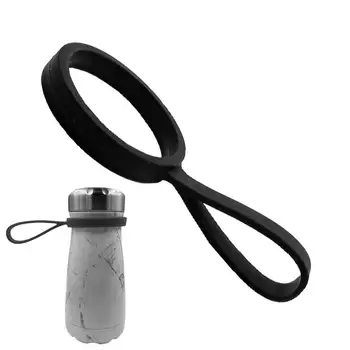 Силиконовая ручка для бутылки с водой Силиконовая ручка и пряжка для переноски Безопасный аксессуар для переноски бутылок без запаха для кемпинга пеших прогулок