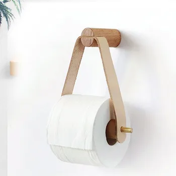 1 шт. Придайте Вашей ванной комнате нотку деревенского шарма с помощью этого деревянного винтажного держателя для рулонов туалетной бумаги