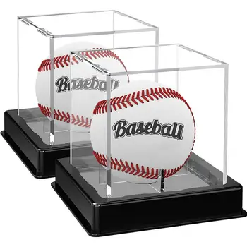 Бейсбольная витрина, Пылезащитная, устойчивая к ультрафиолетовому излучению Бейсбольная витрина, устойчивое основание, Многофункциональное хранилище бейсбольных мячей
