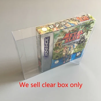 100шт Прозрачная коробка для GBA US version game card Display пластиковая коллекция PET Protector для хранения защитной коробки