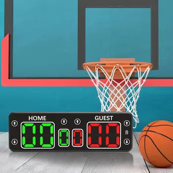 Электронное табло Баскетбольное табло Мини портативное цифровое табло для игр в помещении спортивных соревнований по бейсболу в помещении