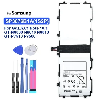 Литий-полимерный аккумулятор для планшета Samsung GALAXY Note 10.1 GT-N8000 N8000 GT-N8010 GT-N8013 GT-P7510 Аккумулятор SP3676B1A (1S2P) 7000mAh