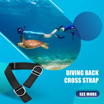 Сохраняйте дайвинг KD-938 Регулируемая задняя панель лямки Эластичные ремни Водные виды спорта Ремни для подводного плавания гаджеты Аксессуары