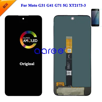 Оригинальный ЖК-экран Для Motolora Moto G31 ЖК-дисплей Для Moto G41 G71 5G Дисплей Сенсорный Дигитайзер ЖК-экрана В сборе