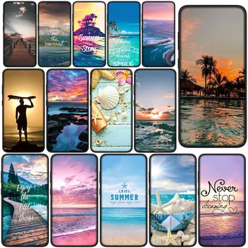 Горный Морской Пляжный Дорожный Чехол для Телефона Samsung Galaxy Note 20 Ultra 10 8 9 S10 Lite S9 A6 A8 Plus A9 Funda С Мягким Корпусом