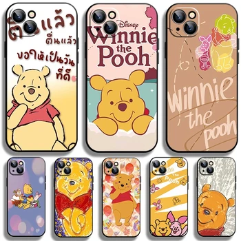 Чехол Disney Winnie the Pooh для iPhone 15 14 Pro Max 12 13 Soft 11 XR Mini X SE2 8 XS Tpu 7 Plus SE20 Couple Case