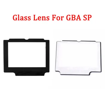 Замена объектива со стеклянным экраном для объектива с ЖК-экраном Nintend GBA SP стеклянный зеркальный объектив с двусторонней клейкой лентой сзади