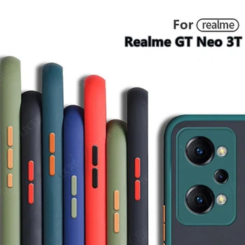 Для обложки OPPO Realme GT Neo 3T Чехол для Realme GT Neo 3T Саппу Бампер Полупрозрачный Матовый чехол для Realme GT Neo 2 3 2T 3T Чехол