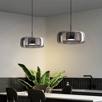 Современный стеклянный подвесной светильник светодиодные Люстры для столовой подвесные светильники подвесные лампы для потолочного подвесного светильника внутреннего освещения