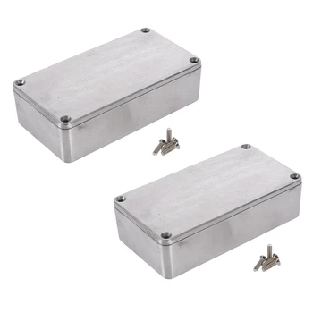 HFES 2X Литая под давлением алюминиевая коробка для проекта электроники, корпус для инструмента, водонепроницаемый, стандарт 1590B 112x60x31 мм