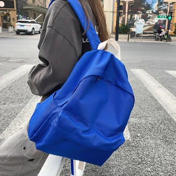 Женский модный рюкзак, кошельки, рюкзак для ноутбука, студенческая сумка для девочек-подростков 2024, Корейский Однотонный школьный учебник, Новый Mochila