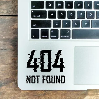 404 Не Найден HTTP Код Наклейка для Ноутбука Macbook Air 13 Pro 14 16 Retina 15 Дюймов Mac Skin Виниловая Наклейка для Трекпада iPad Notebook