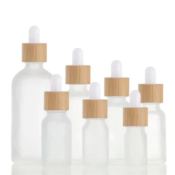 Флаконы-капельницы Многоразового использования Стеклянная бутылка Бутылки с жидкостью для ароматерапии с эфирным маслом Контейнер для ухода за кожей Пипетка для массажного масла 5-100 мл