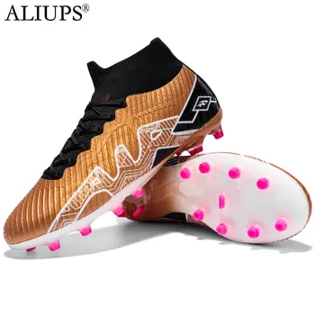 ALIUPS 35-45 Профессиональная Детская Футбольная Обувь Золотые Футбольные Бутсы Мужская Футзальная Обувь Спортивные Кроссовки Детские Футбольные Бутсы Для Мальчиков