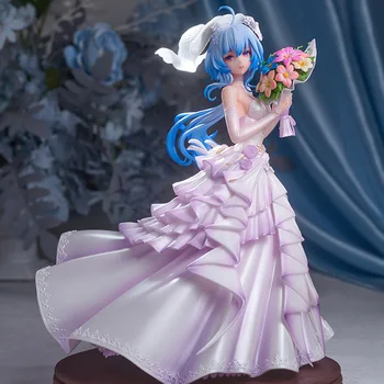 25 см аниме Genshin Impact Figure Модель свадебного платья Ганью Куклы Фигурки Коллекция игровых Фигурок Игрушки для взрослых и детей в подарок