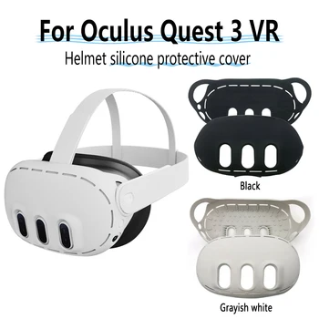 Очки, пылезащитный защитный чехол для Oculus Quest 3 VR, противоударный для шлема виртуальной реальности Quest 3, силиконовый защитный чехол