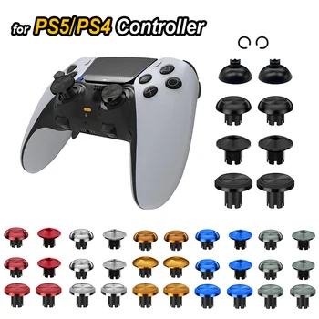 2024 НОВЫЕ металлические накладки для PS5 Кнопки контроллера PS4 3D Аналоговый джойстик Запасные Аксессуары и Запчасти