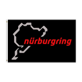 Флаг трассы Нюрбургринг в Германии 3x5 футов Баннер гоночного автомобиля с принтом из полиэстера для декора баннер ft flag