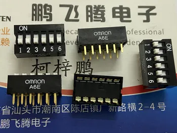 1ШТ Импортированный японский встроенный переключатель кода набора номера A6E-6104-N 6-битный переключатель кодирования ключа 2.54 мм