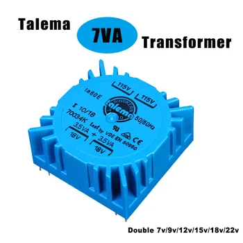Talema Original 7VA TALEMA Сварочный Покрытый Герметичный Квадратный Усилитель-Трансформатор Для Домашнего Звука Audio DAC 7W Double 7V 9V 12V 15V