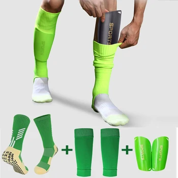 1 Комплект Высокоэластичных защитных рукавов для голени для взрослых, детский футбольный захват, носок, профессиональный чехол для леггинсов, спортивное защитное снаряжение