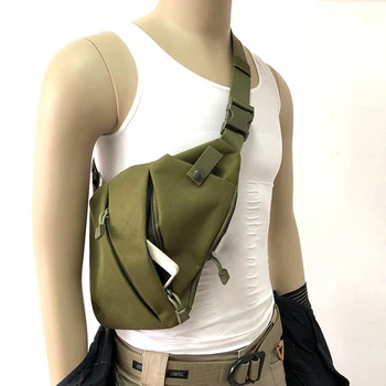 Портативная сумка для хранения, мужская многофункциональная тактическая нейлоновая сумка через плечо, многофункциональный практичный охотничий кожаный чехол