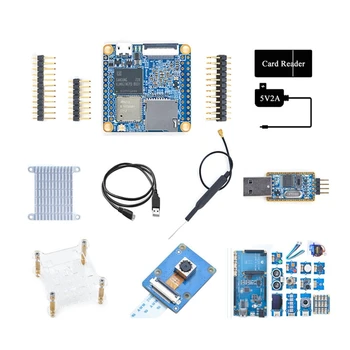 Для Nanopi NEO Air Development Board + Плата расширения + Комплект датчиков 512 МБ + 8 ГБ EMMC Wifi + BT Run Ubuntucore Parts Kit US Plug