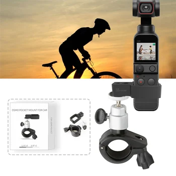 для DJI Pocket 2 Камера Велосипедный Держатель Крепление с Винтом 1/4 Дюйма Кронштейн Для Мотоцикла Зажим Карданный Стабилизатор Аксессуары