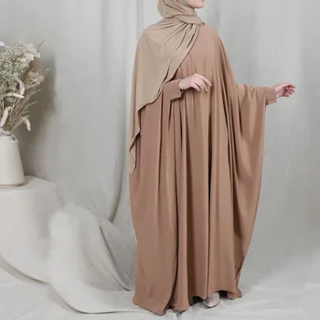 Рамадан Химар Арабское Молитвенное одеяние Свободное Макси платье мусульманки Турция Дубай Ислам Ид Кафтан Арабский халат Скромная одежда