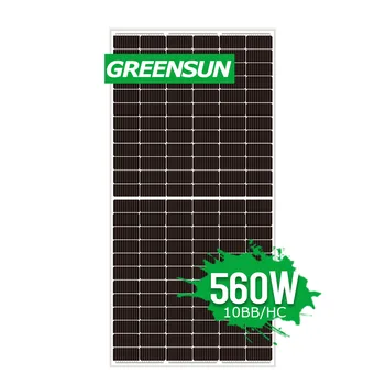 Монокристаллическая солнечная панель Greensun мощностью 560 Вт 550 Вт 540 Вт для домашней системы с полными сертификатами