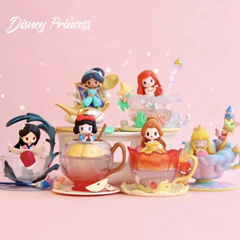 Disney Princess D-Baby Series Cup Милая Жасмин Белль Мулан Белоснежка Ариэль Аврора Фигурка Куклы Игрушки Подарки Для Детей Девочек