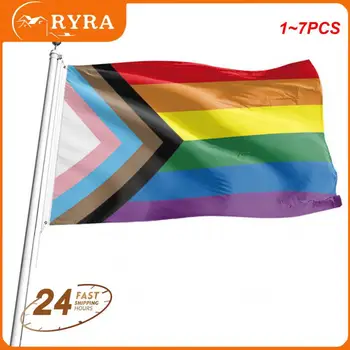 1-7 шт джонин 90x150 см гомосексуалист Филадельфия Philly ЛГБТ гей Прайд Радужный флаг