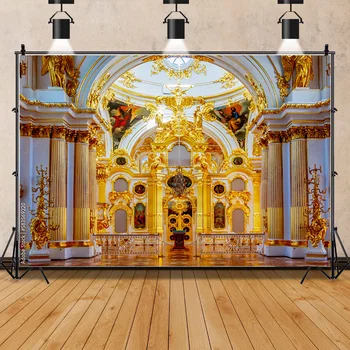 Аудитория Европейский стиль Церковный фон для фотосъемки Реквизит Архитектура Загребский кафедральный собор Фон для фотостудии JT-23