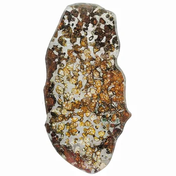 Поделки из образцов метеорита Brenham Olive Кусочки оливкового метеорита Коллекция натуральных метеоритных материалов
