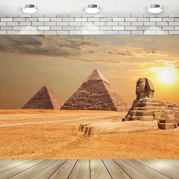 Египетская Пирамида Сфинкса Египетский Тематический Фон для фотосъемки с Днем Рождения Украшение баннера