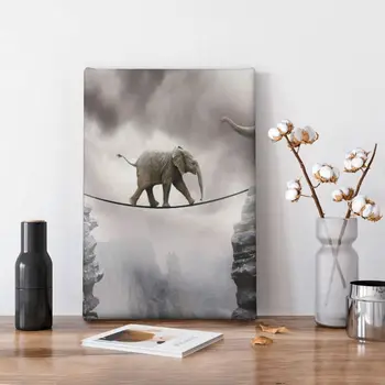 Плакаты со слоненком и принты на стене, картина на холсте, настенная художественная картина для гостиной