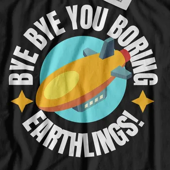 Прощай, скучные земляне, забавная футболка с дирижаблем Zeppelin Pilot s