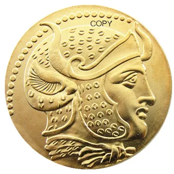 G(50) Древнегреческая позолоченная копия монеты