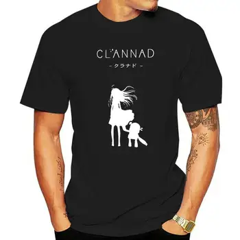 Футболка Clannad Футболка CLANNAD Robot Повседневная Футболка из 100% Хлопка Потрясающая Мужская Футболка Оверсайз
